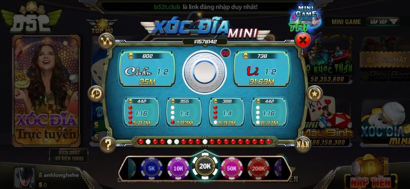 Sơ lược về tựa game xóc đĩa mini đang hot trên thị trường